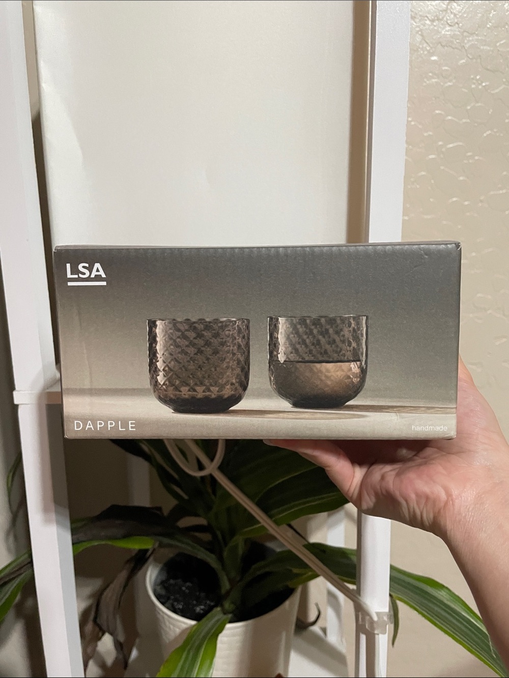 LSA Dapple Tumbler Pair in Earth Brown